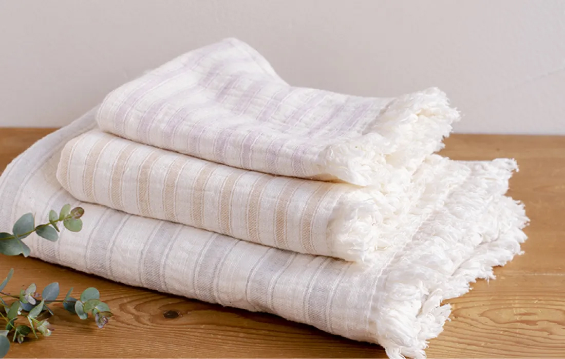 スラブガーゼ ボーダー